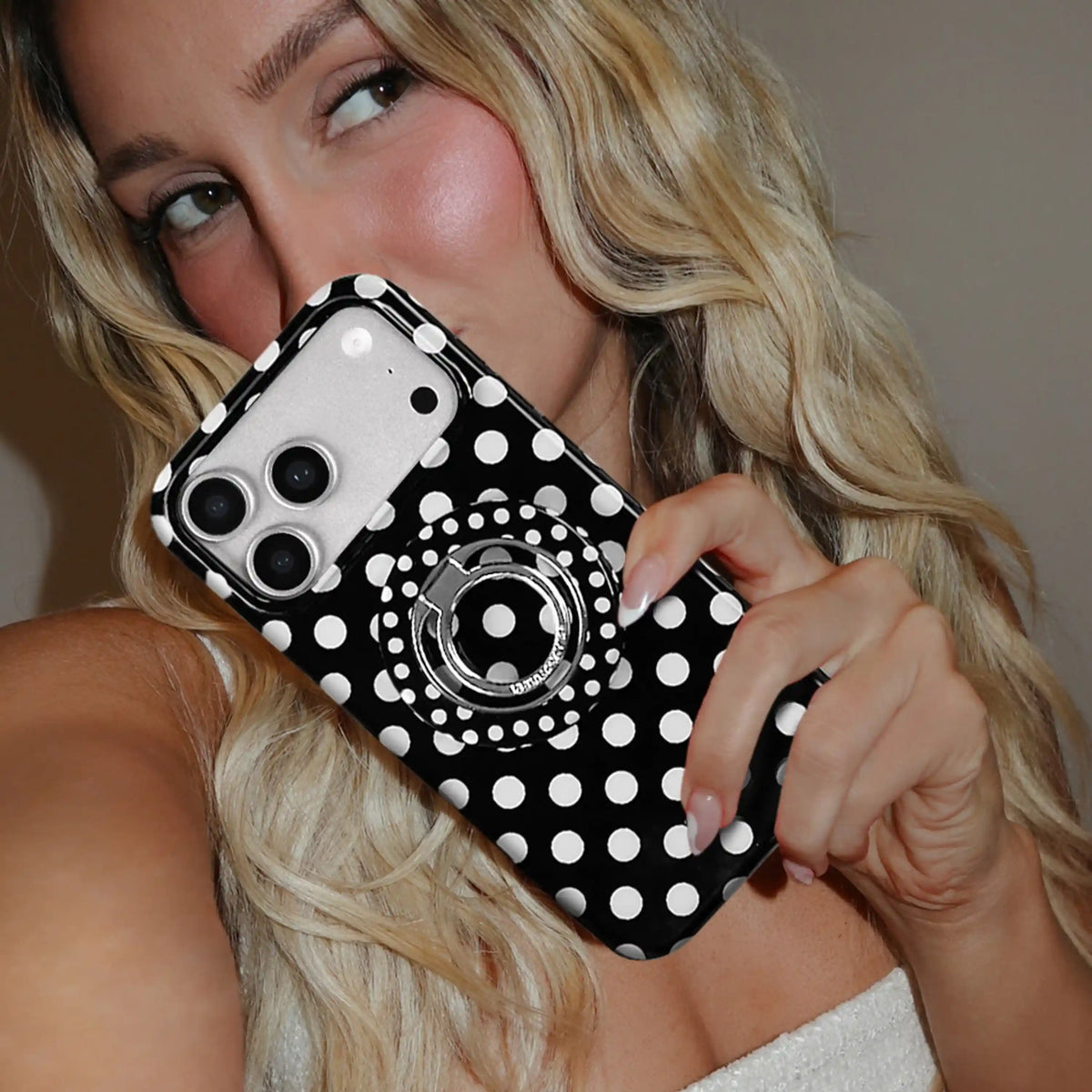Princess Polka Dot MagSafe Grip Ring