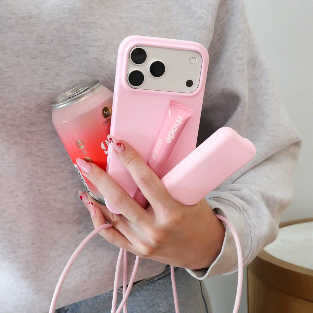 Strawberry Milk Fast Charging Cable, 6ft USB-C