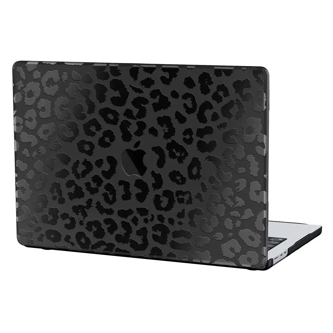 Black Leopard MacBook Case