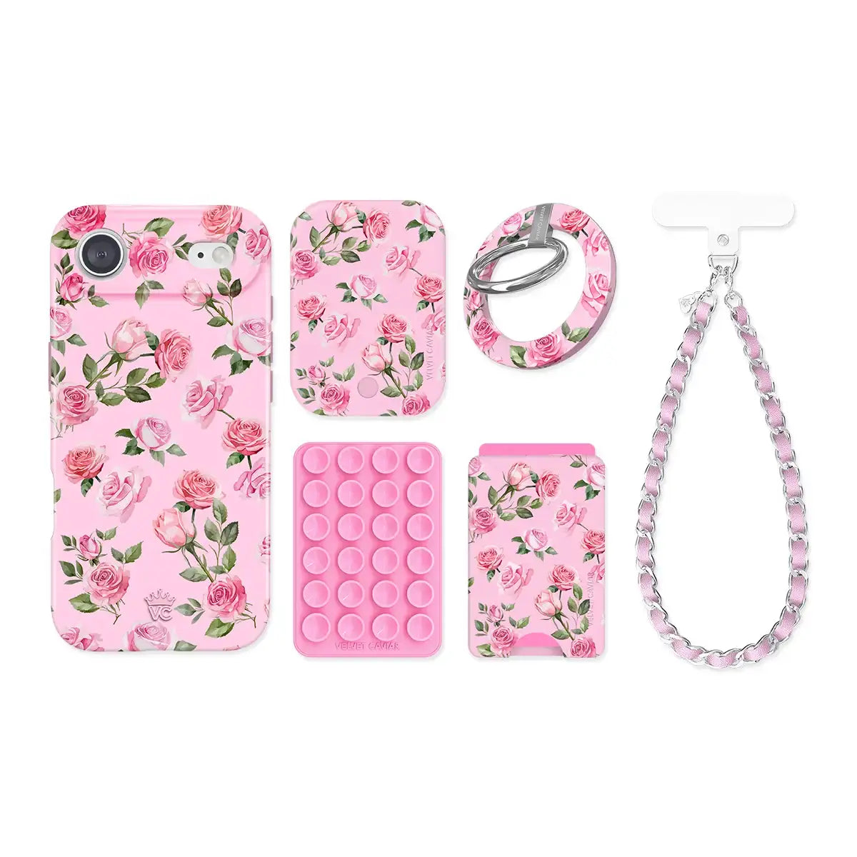 Baby Pink Roses iPhone Bundle Set