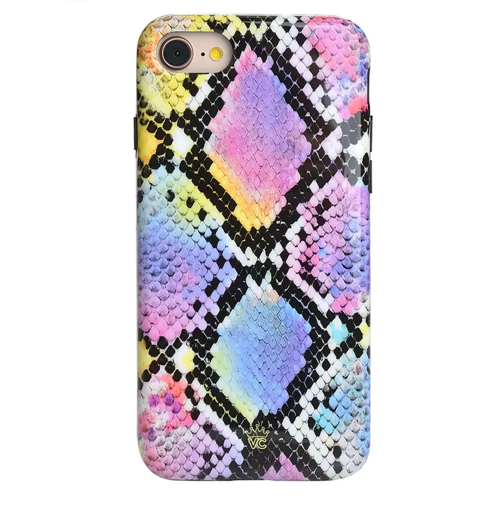 Neon Snakeskin iPhone Case