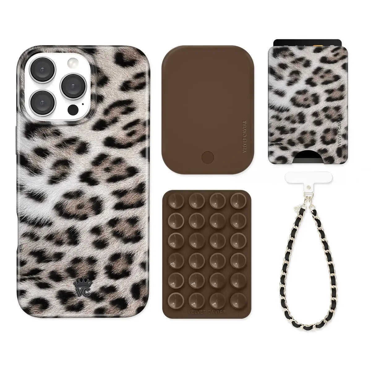 Arctic Leopard iPhone Bundle Set - Wallet