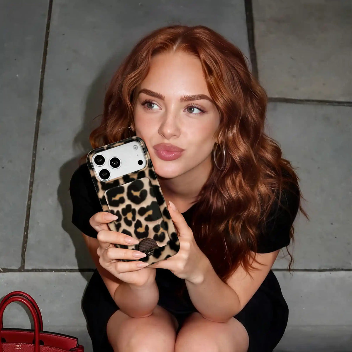 It Girl Blonde Leopard MagSafe Wallet