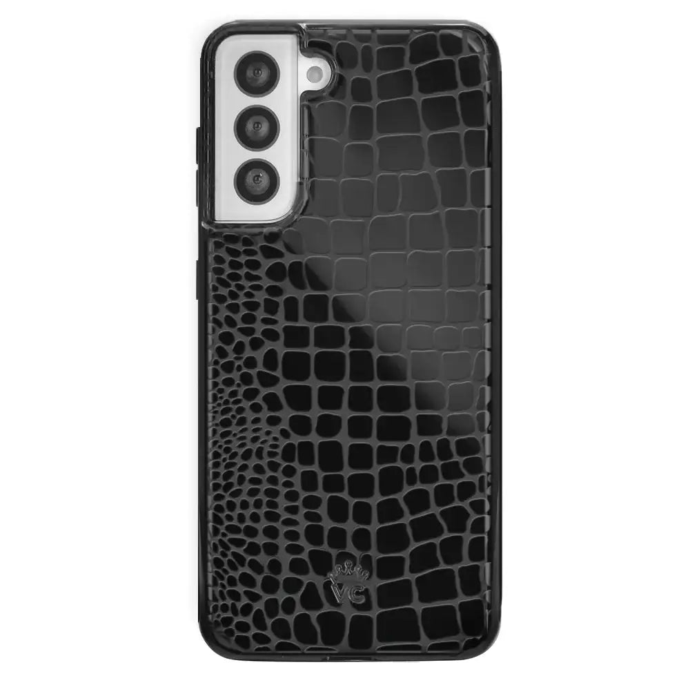 Black Croc Samsung Case