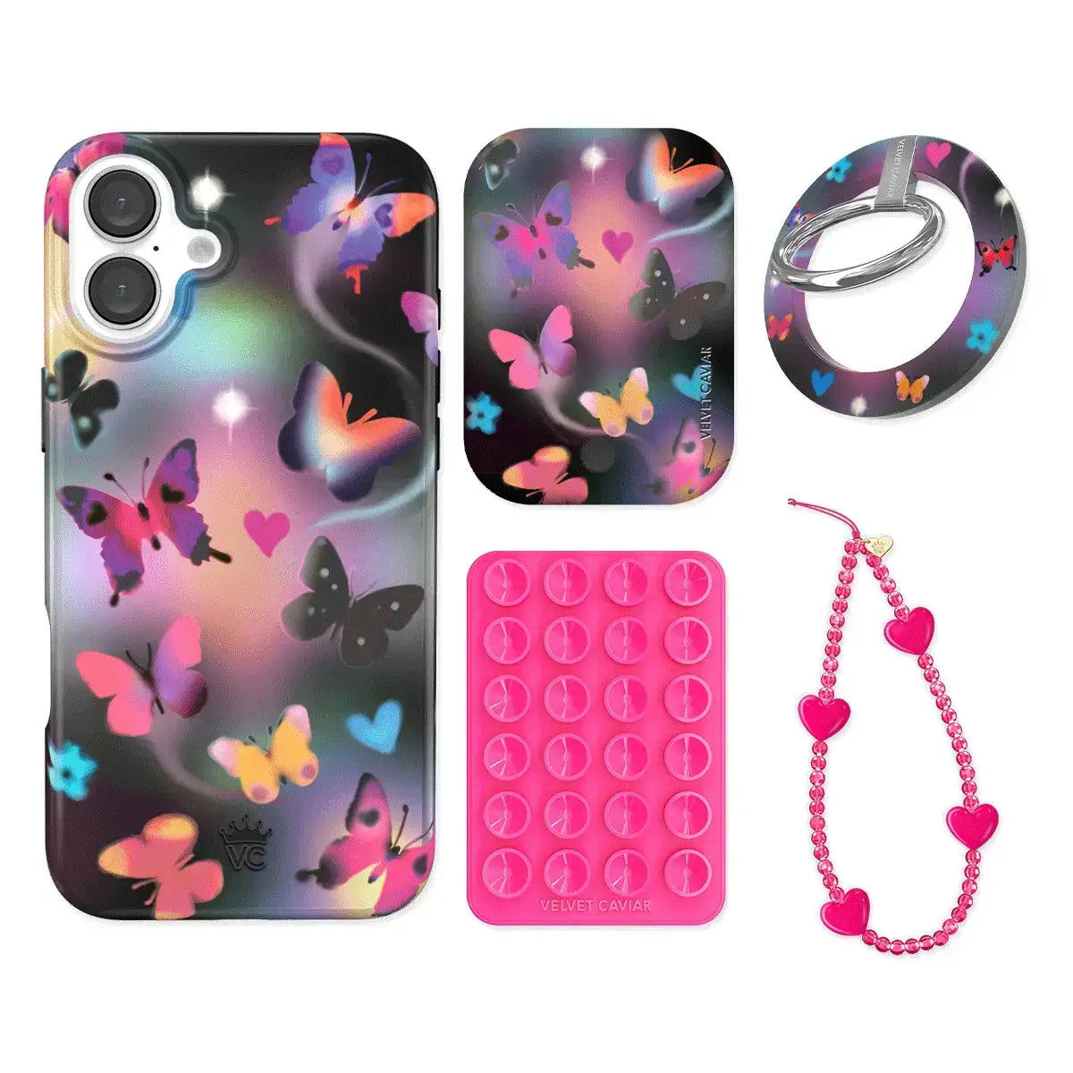 Aurora Butterfly iPhone Bundle Set - Grip