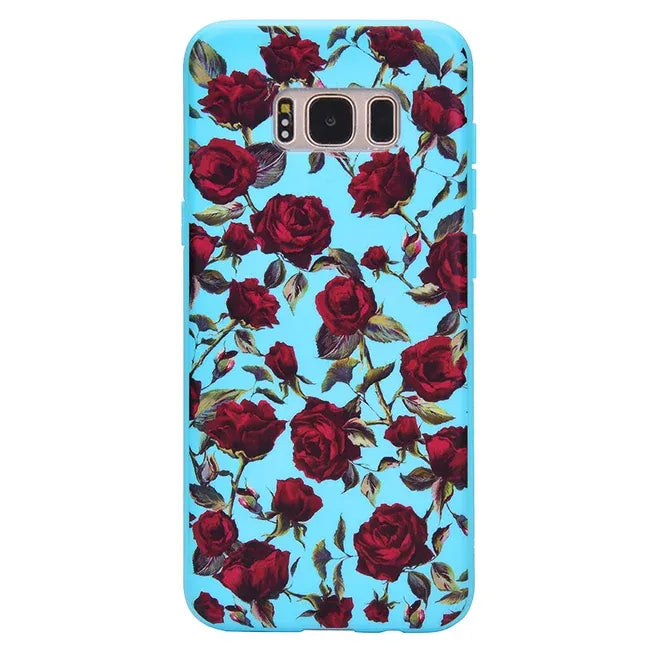Blue Roses Floral Samsung Galaxy Case