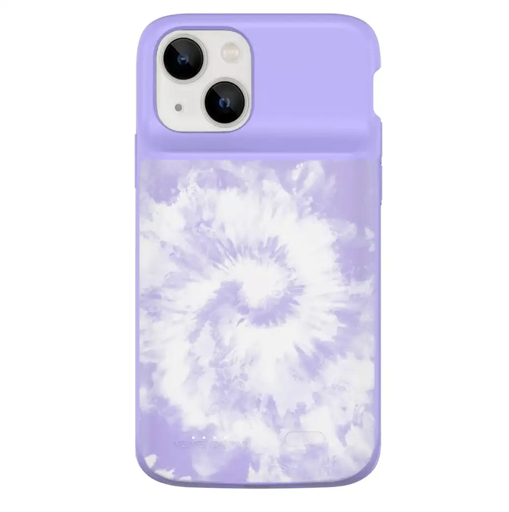 Purple Tie Dye iPhone Charging Case
