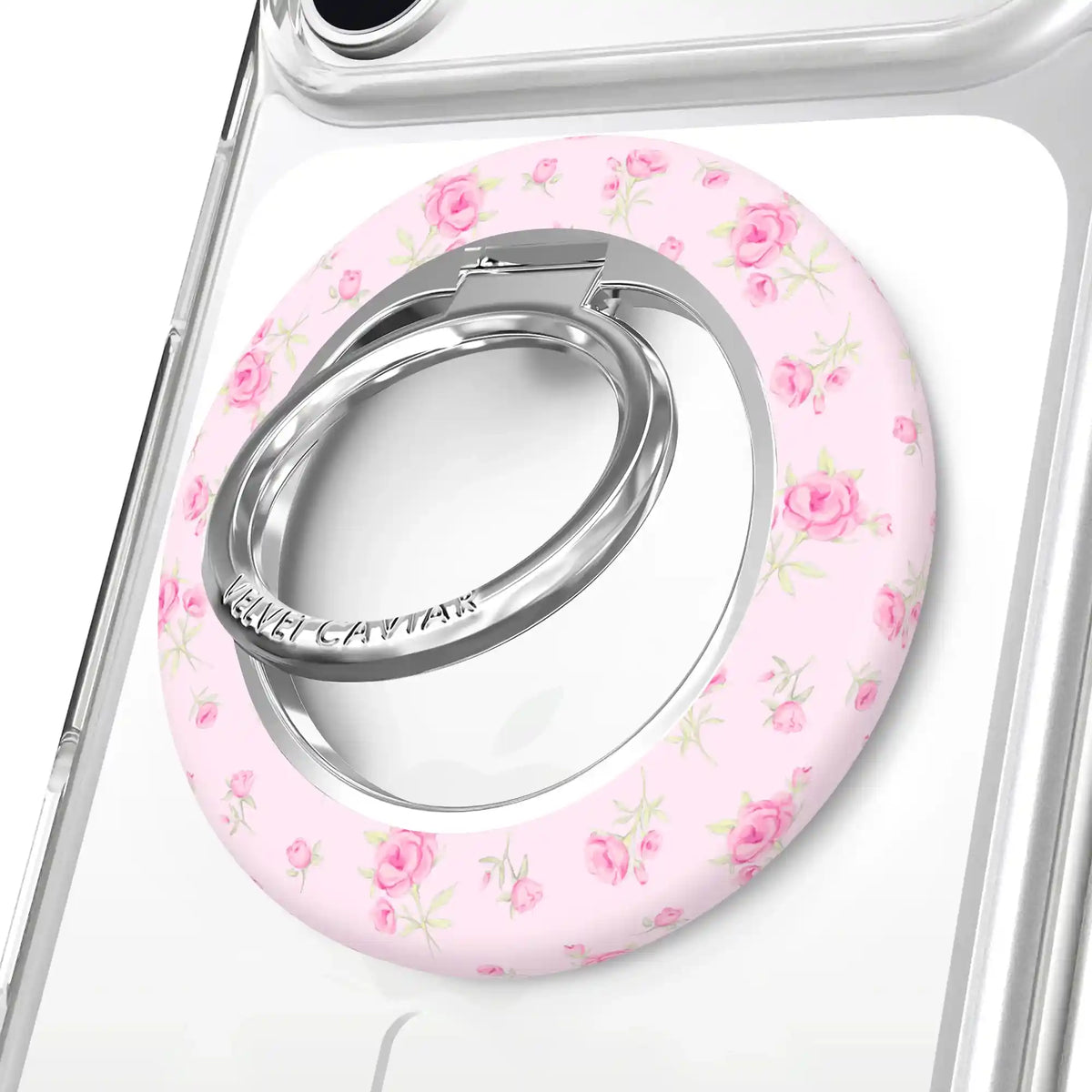 Dainty Pink Floral MagSafe Grip Ring