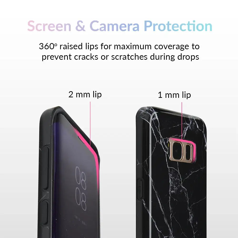Black Marble Samsung Case