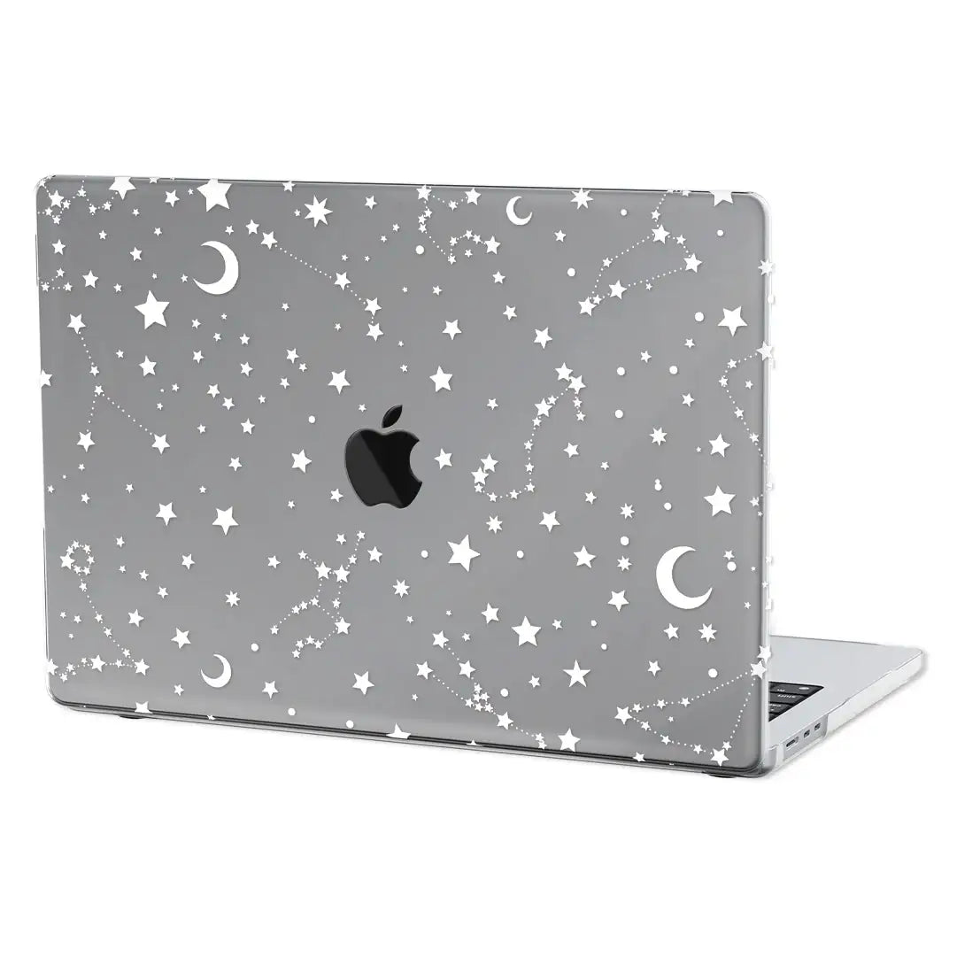 White Stars MacBook Case