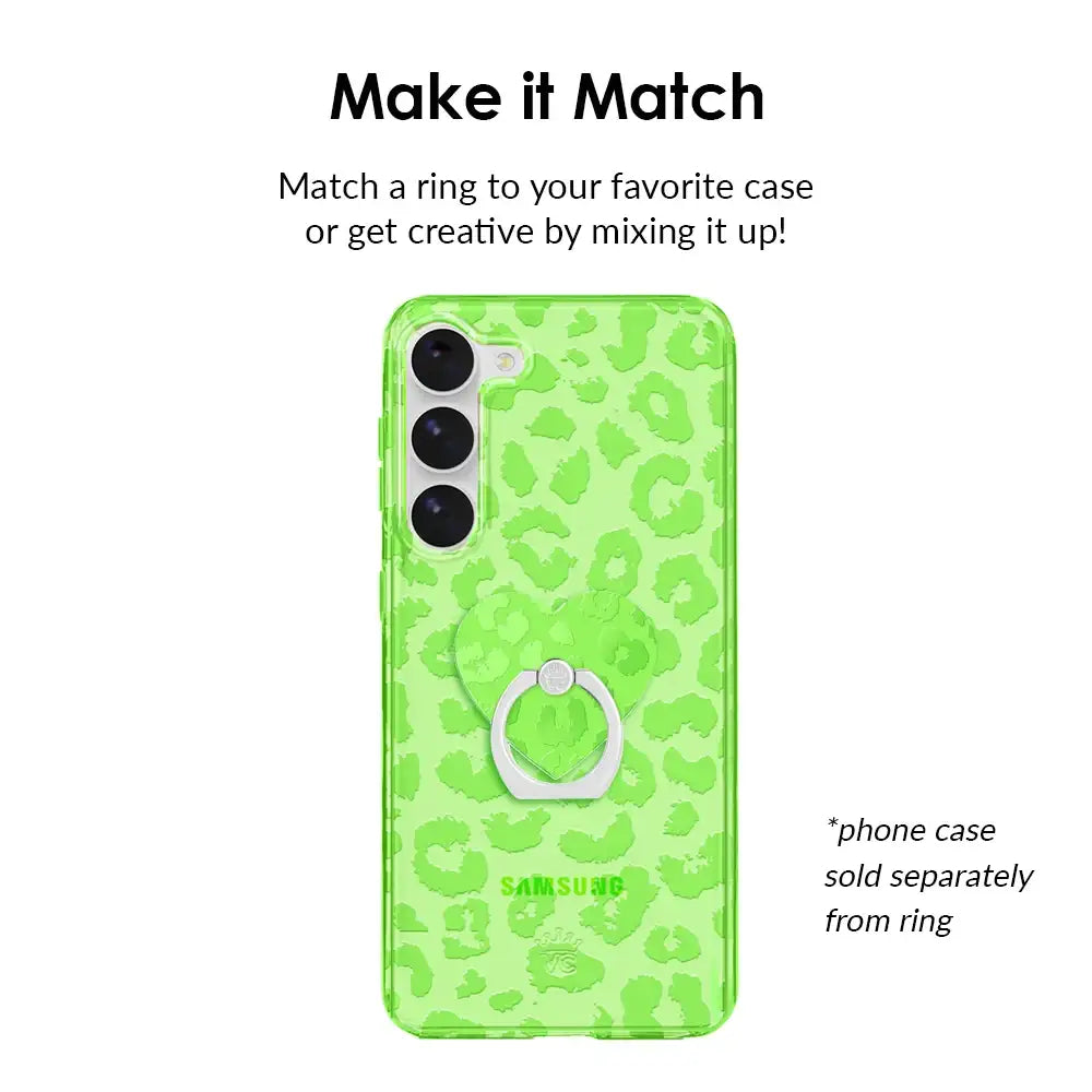 Key Lime Leopard Phone Ring
