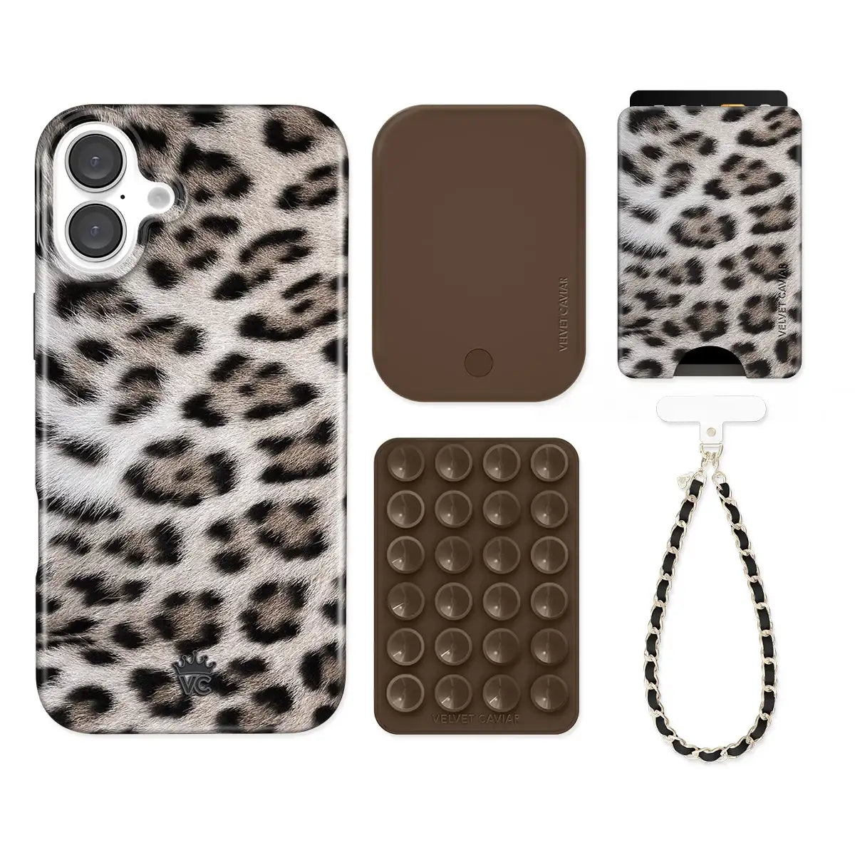 Arctic Leopard iPhone Bundle Set - Wallet